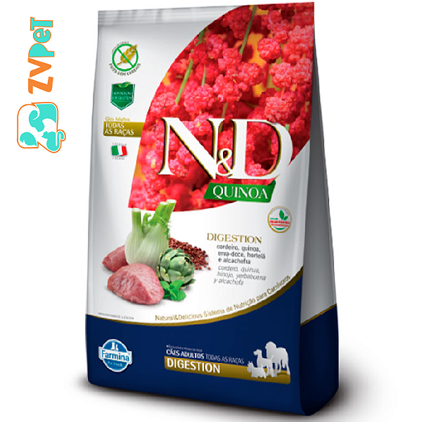 Racao Quinoa Ned Para Caes Adultos Digestion Sabor Cordeiro 800g