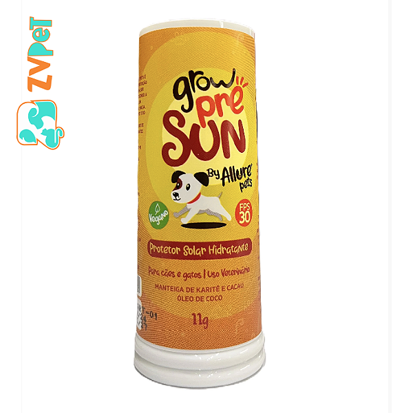 Protetor Solar Grow Presun Fps30 Para Caes E Gatos 11g