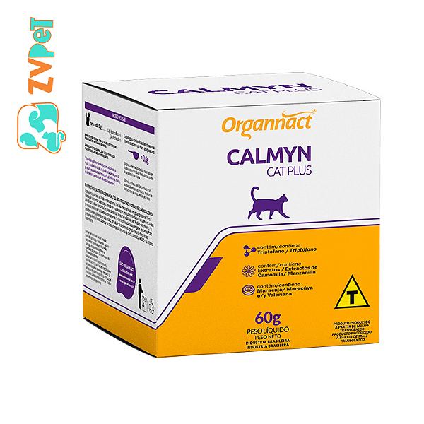 Suplemento Organnact Calmyn Cat Plus 60g