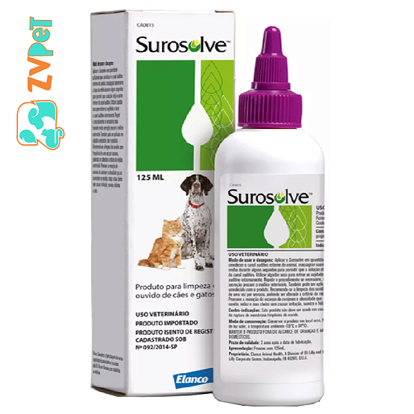 Surosolve Para Caes E Gatos Elanco 125ml