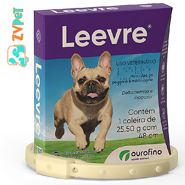 Coleira Antiparasitaria Ourofino Leevre Para Caes 48cm