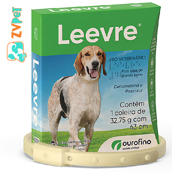 Coleira Antiparasitaria Ourofino Leevre Para Caes 63cm