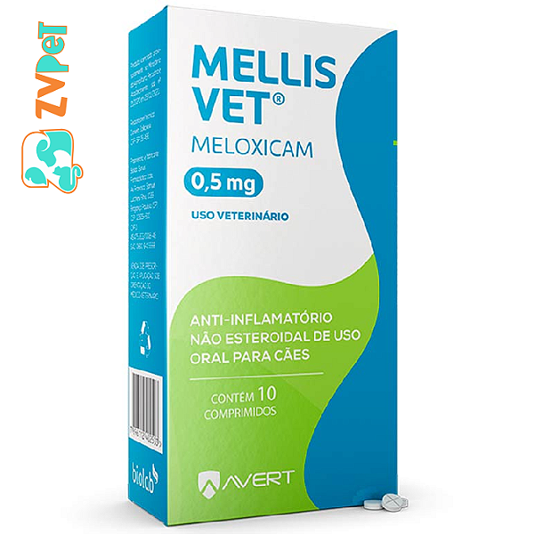 Anti-inflamatorio Avert Mellis Vet Para Caes 0,5mg