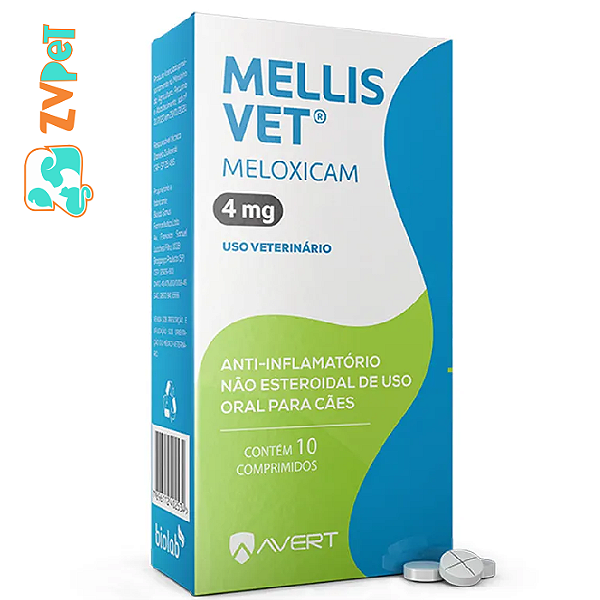 Anti-inflamatorio Avert Mellis Vet Para Caes 4mg