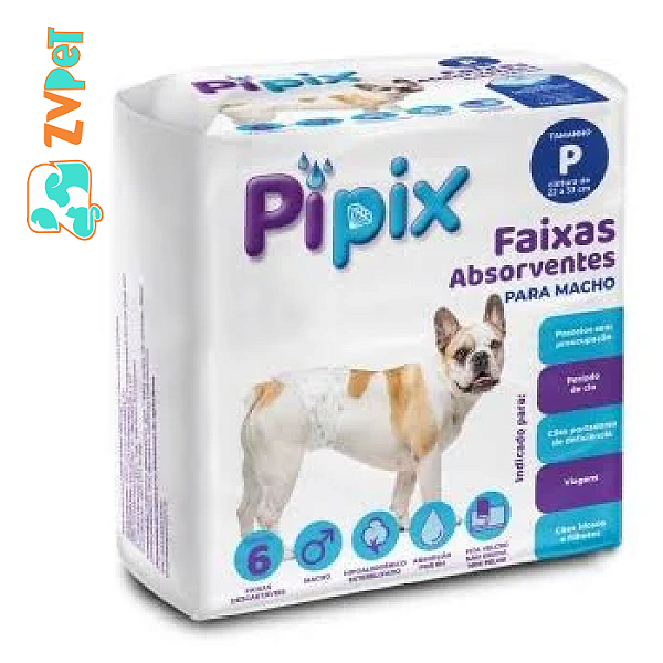 Fralda Descartvel Macho Pipix P C/6un