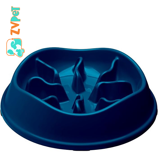 Comedouro Lento Com Labirinto Stark Pet Azul 350 Ml