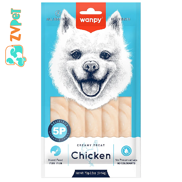 Petisco Cremoso Creamy Frango Para Caes 70g Wanpy