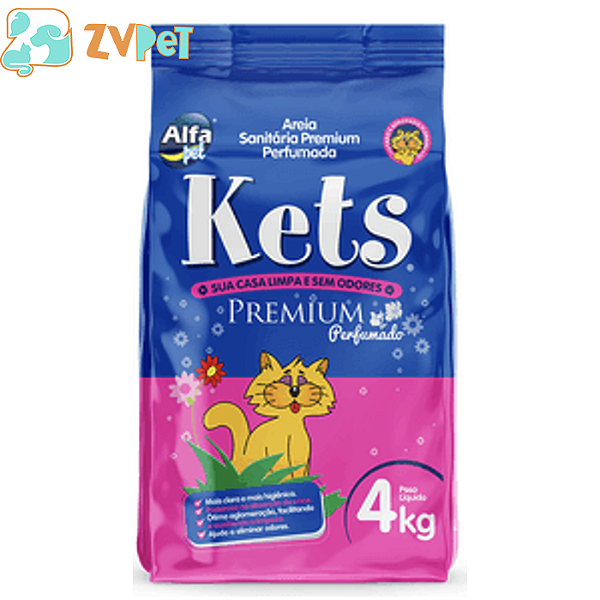 Areia Granulado Sani Kets Premium Perfumada 4kg