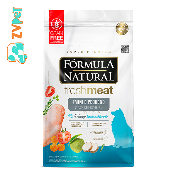 Racao Formula Natural Fresh Meat Para Caes Senior De Pequeno Porte Sabor Frango 10,1kg