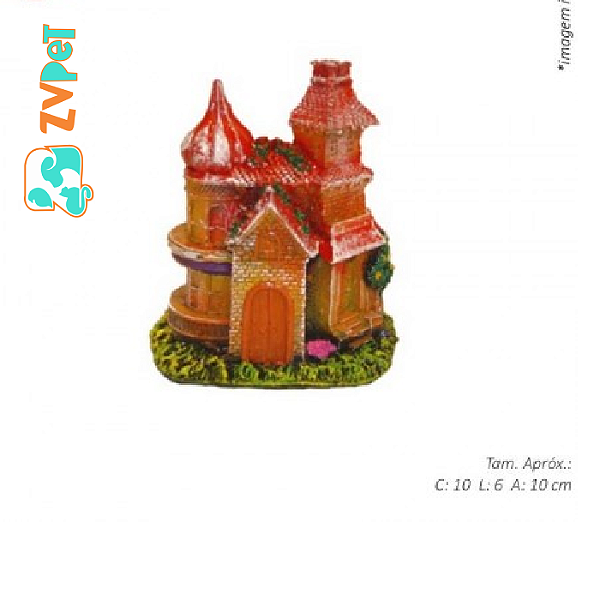 Enfeite Aquario Castelinho