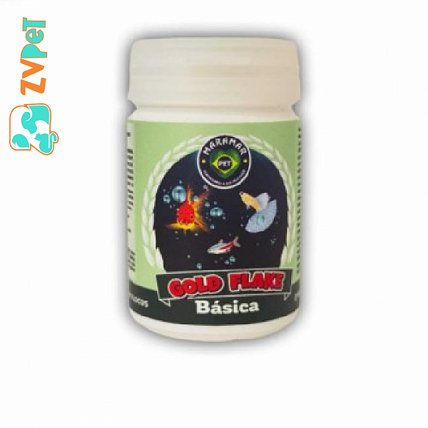 Racao Flocos Gold Flakes 12gr Para Peixes
