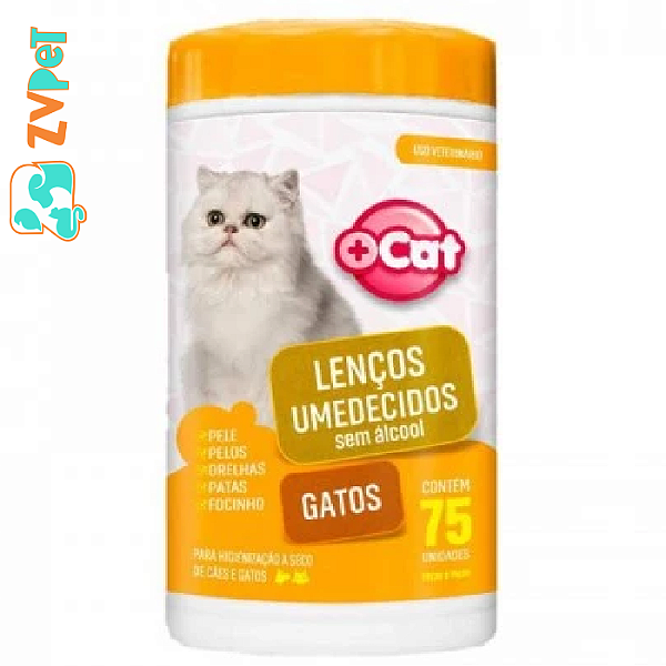 Lenco Umedecido Mais Cat Gatos C/75