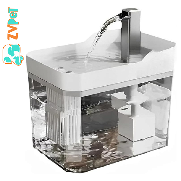 Fonte, Bebedouro De Agua Para Gato AutomÁtico PlÁstico Bivolt Branca