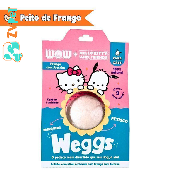 Petisco Natural Para Caes Weggs Sabor Frango Com Alecrim 1 Uni - Wow Pet