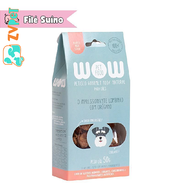 Petisco Gourmet Natural Lombinho Com Oregano Para Caes 50g - Wow Pet