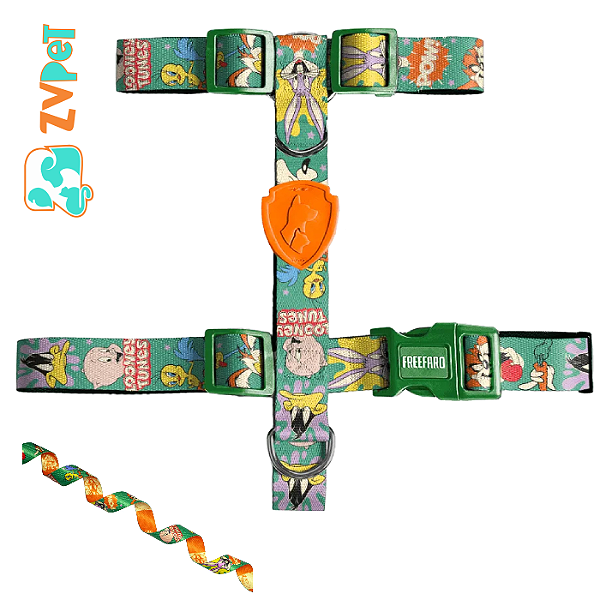 Peitoral H Looney Tunes Para Caes - M - Freefaro