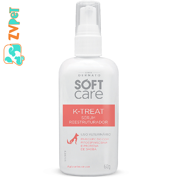 Serum Reestruturador Soft Care K-treat Para Caes E Gatos 60g