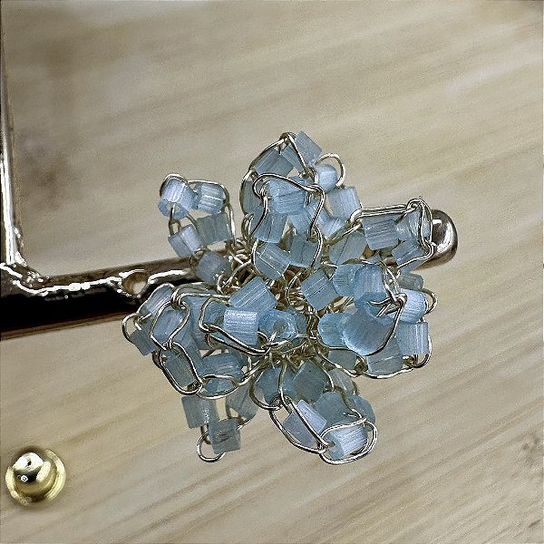 Brinco Frufru Pequeno Azul