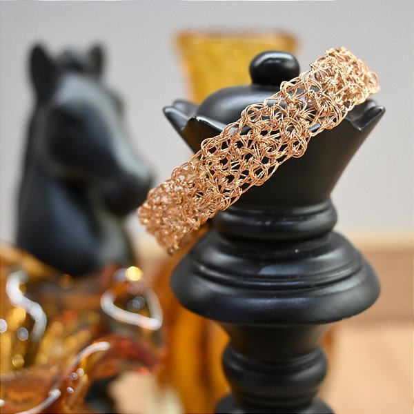 Bracelete fio rosê