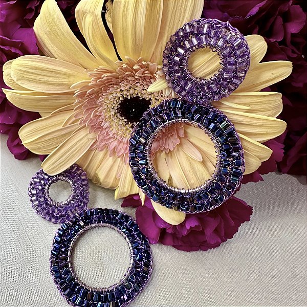 Brinco Lavandele roxo