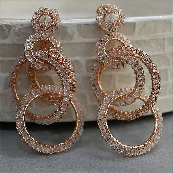 Brinco Grace Rosê Gold