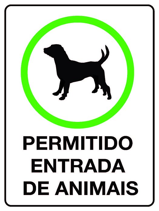 Permitido Entrada de Animais