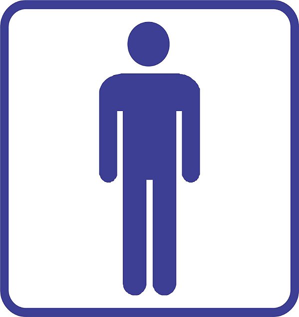 Placa WC Masculino