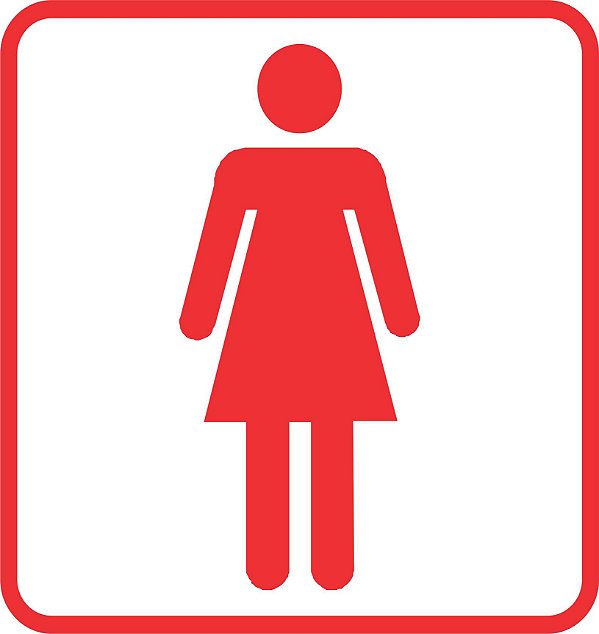 Placa WC Feminino