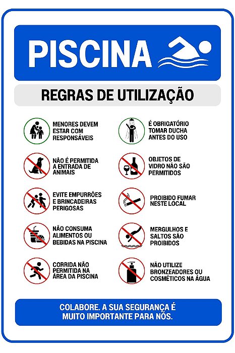 Regras Piscina