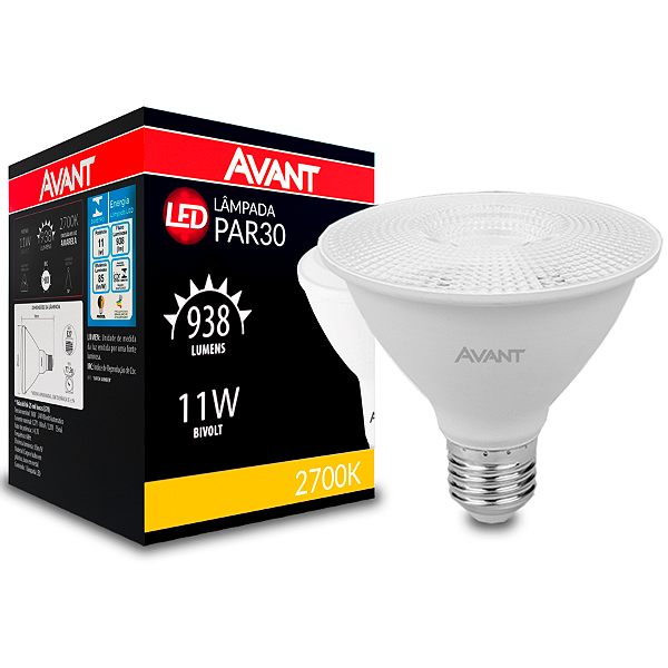 Avant Lâmpada Led Par 30 11w 2700k  Bivolt
