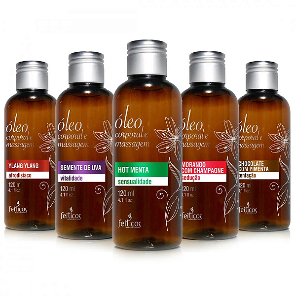 ÓLEO DE MASSAGEM CORPORAL 120ML FEITIÇOS AROMATICOS