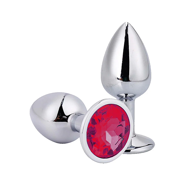 PLUG ANAL DE METAL COM PEDRA PEQUENO GENERAL IMPORT