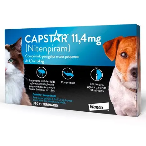 Capstar 1 Comprimido - 11,4 Mg - Ate 11 Kg