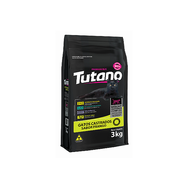 Tutano Gatos Castrados Frango 3 Kg