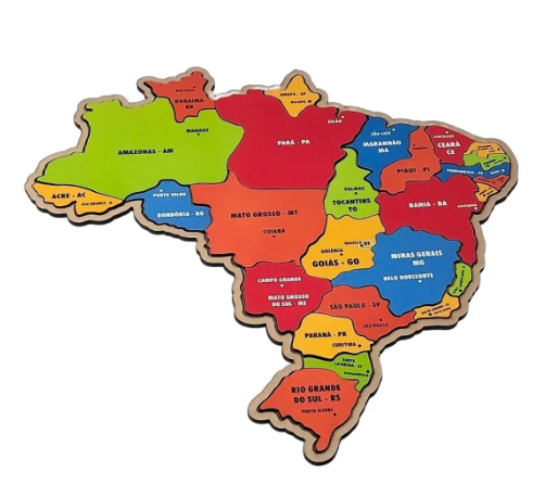 Quebra-Cabeça Mapa Estados e Capitais