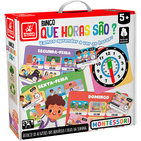 Bingo Que horas São Montessori