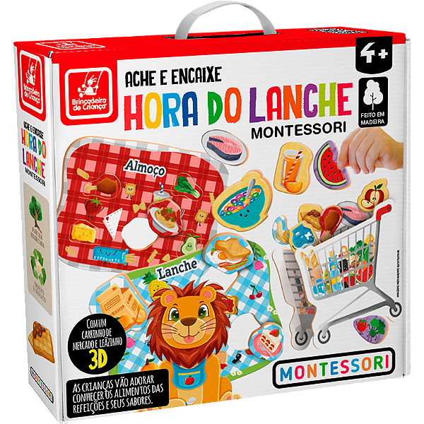 Ache e Encaixe Hora do Lanche Montessori