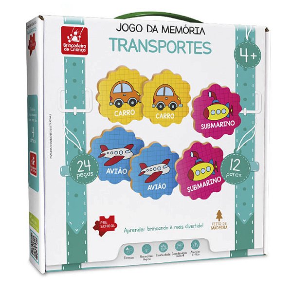 Jogo da Memória Transportes