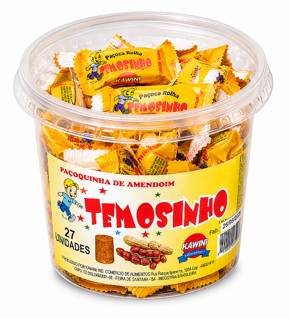 Paçoca Temosinho - potte c/27 unidades