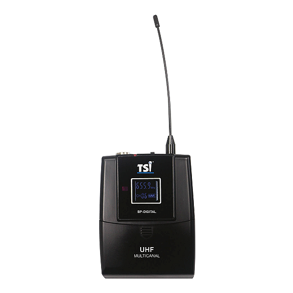 Transmissor Body Pack BP-DIGITAL com 300 Canais e Headset Omni Direcional