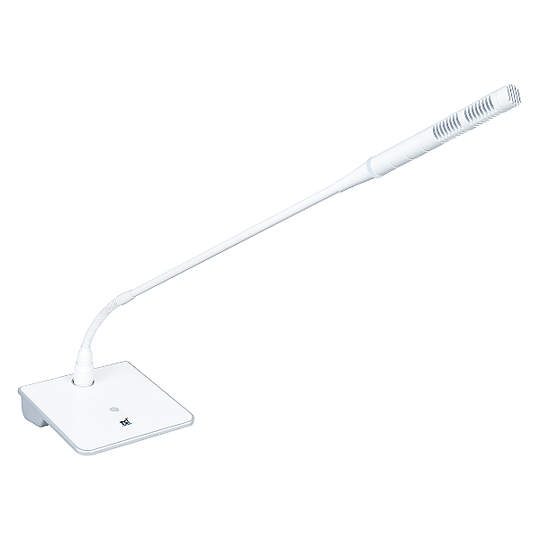 Microfone de Mesa MSF-460-W com Phantom Power, LED Azul e Haste Flexível