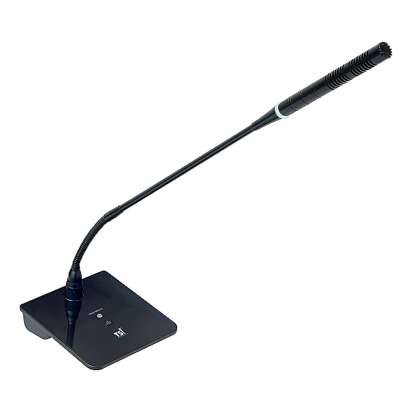 Microfone de Mesa MSF-460-MB com Toque Musical, Sistema Me Dá Voz e LED Azul