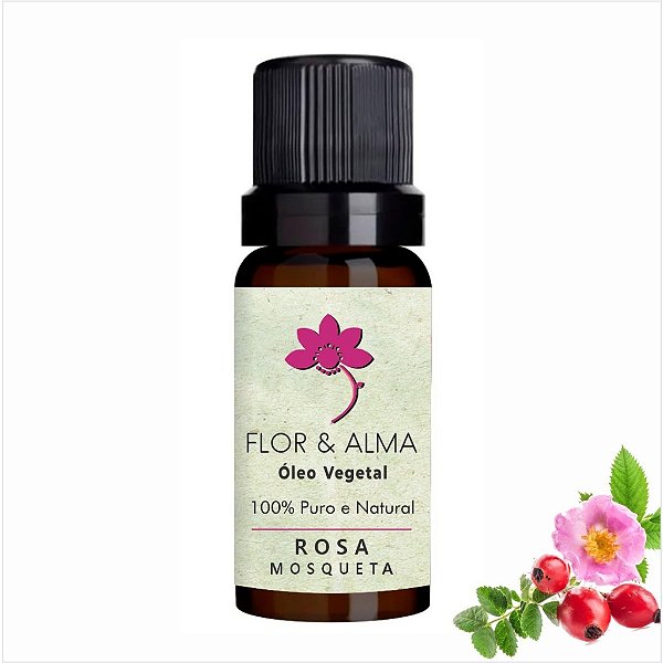 Óleo Vegetal Rosa Mosqueta 10ml Puro e Natural
