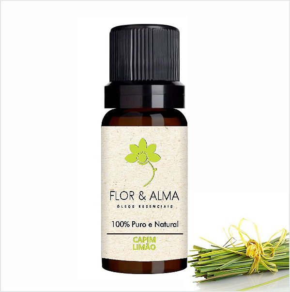 Óleo Essencial Capim Limão Puro e Natural 10 ml