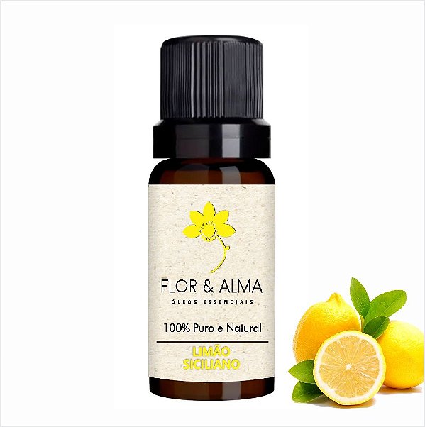 Óleo Essencial Limão Siciliano Puro e Natural 10 ml