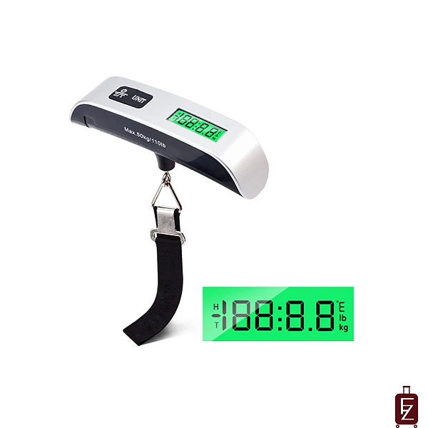 Balança Portátil para Bagagem – Viaje Sem Exceder o Peso Até 50kg