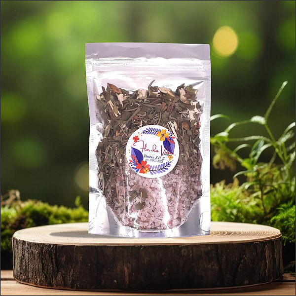 Banho e escalda-pé de sal e ervas Energia