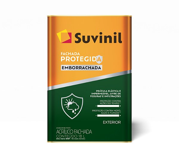Tinta Acrílica Fachada Protegida Emborrachada 18l Suvinil