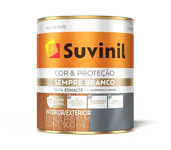 Esmalte Suvinil Sempre Branco Acetinado 900ml