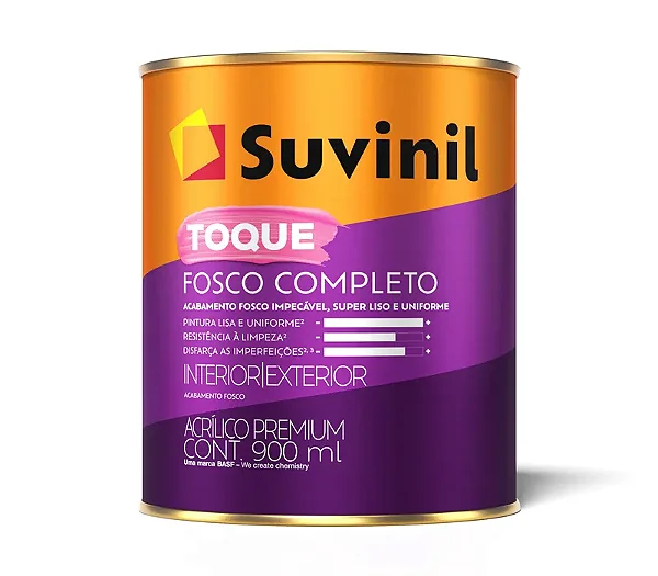 Suvinil Toque Fosco Completo Branco Neve 900ml